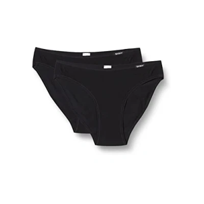 Afbeelding van Skiny Damen RIO SLIP 2ER PACK Slip, Dames, Maat: 36, Black