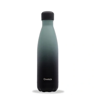 Afbeelding van Qwetch Originals Graphite Kaki Thermosfles, 500 ml 24 uur koud en 12 warm Waterdicht, BPA vrij herbruikbaar Geïsoleerde roestvrijstalen fles voor sport, reizen, kantoor, wandelen