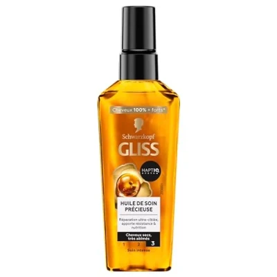 Afbeelding van Schwarzkopf GLISS waardevolle verzorgende olie ultra gerichte reparatie brengt weerstand en voeding Haptiq System droog zeer beschadigd haar 100% sterker intensieve verzorging