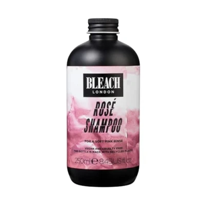 Afbeelding van Bleach London Roze shampoo: veganistische en PETA goedgekeurde tonische formule voor gebleekt haar, kleurafzetting, verwijdert blauwe kleurstoffen, parabenen siliconenvrij, 250 ml