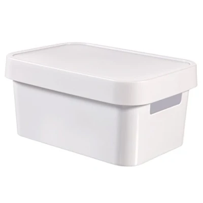 Afbeelding van Curver 04746 N23 00 Infinity opbergdoos met deksel, kunststof, wit, 26,8 x 18,6 12,4 cm, 4,5 l