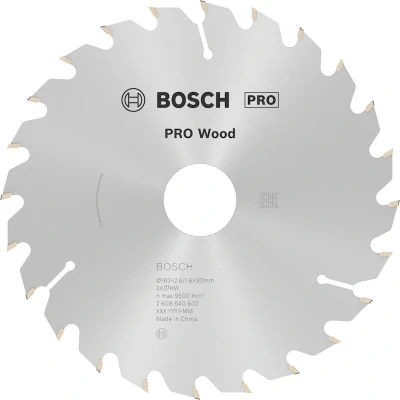 Afbeelding van Bosch Cirkelzaagblad optiline 24 tanden ATB diameter 165 x 2.4 30/20mm