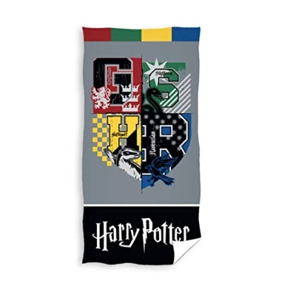 Afbeelding van Harry Potter Strandlaken Varsity Hogwarts 70 x 140 cm Katoen