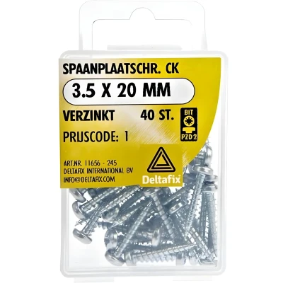 Afbeelding van Spaanpl.schr. ck 3.5x20mm 40st Deltafix