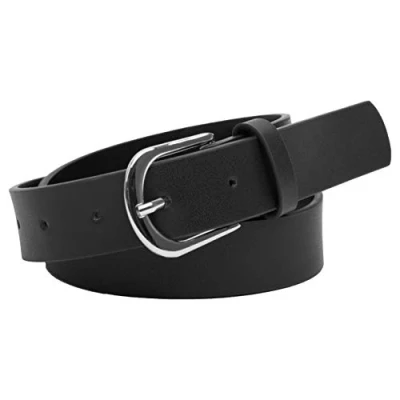 Afbeelding van BlackButterfly Vrouwen Echt 100% Lederen Jeans Riem, zwart.