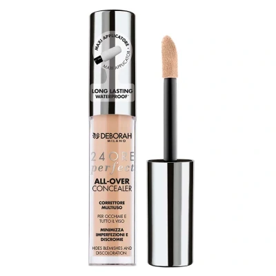 Afbeelding van Deborah Milano Vloeibare Concealer 24 Ore Perfect All Over Concealer, 02 Beige, Langdurig en Waterproof, Copriza met hoge grip, Miniatuur van onvolkomenheden, Oogjes Gezichtsverwijderingen