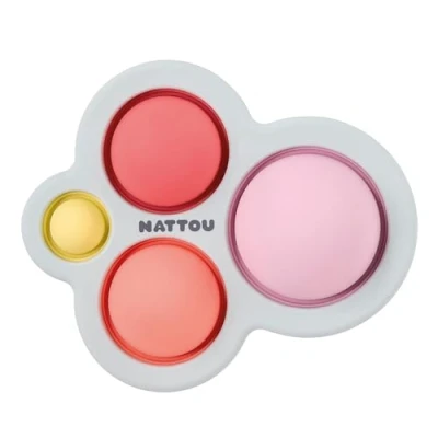 Afbeelding van Nattou Silicone Pop it speelgoed 10 cm Paars