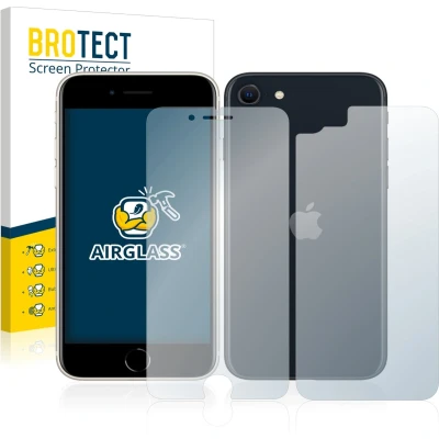 Afbeelding van BROTECT AirGlass kogelwerende glasfolie (1 Stuk, Apple iPhone SE), Smartphone beschermfolie, Transparant