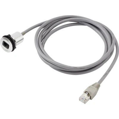 Afbeelding van TRU COMPONENTS RJ45 01 BK inbouwbus 1408771 Bus, inbouw, Stekker, recht Aantal polen 8P8C Zwart 1 stuk(s)
