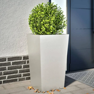 Afbeelding van vidaXL Plantenbakken 2 st 45x45x75 cm roestvrij staal