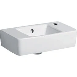 Afbeelding van Geberit Renova Plan fontein wit (40 x 25 cm) 1 kraangat, met