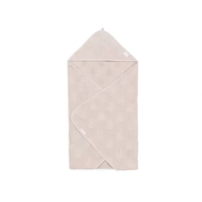 Afbeelding van Jollein Badcape Badstof 75x75cm Miffy Jacquard Nougat