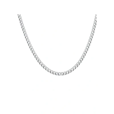 Afbeelding van Lucardi 925 Silver Gourmet Ketting silvercoloured, Heren, Maat: 50, coloured