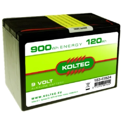 Afbeelding van Batterij 9 volt 900 wh 120 ah, alkali