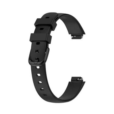 Afbeelding van NEO+ Armband compatibel met Fitbit Inspire 3 activiteitentracker, maat S, zwart, klein, siliconen, geen edelsteen