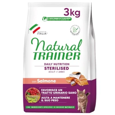 Afbeelding van 3 kg Sterilised Salmon Natural Trainer Droog kattenvoer