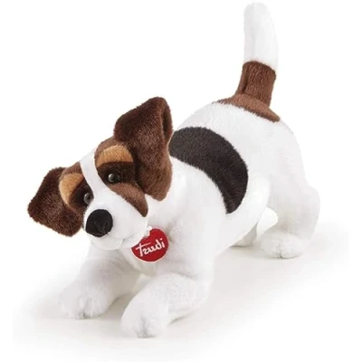 Afbeelding van Trudi Classic Hond Jack Russel (M 22926) Pluche knuffel Ca. 23 cm (Maat M) Geschikt voor jongens en meisjes Wit/Bruin