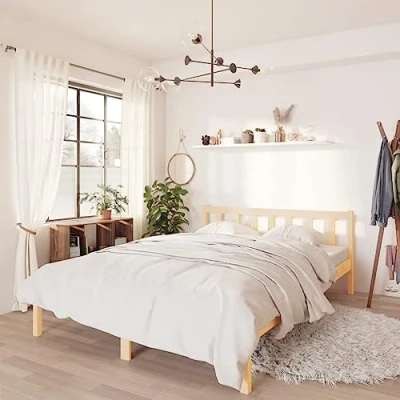Afbeelding van vidaXL Bedframe zonder matras massief hout