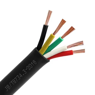 Afbeelding van Aohewei Kabel voor aanhanger, 5 draden, m, elektrische kabel, kern, zwart, caravan, vrachtwagen, industrie