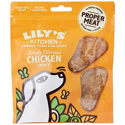 Afbeelding van 70g Lily&#039;s Kitchen Jerkies met kip hondensnacks