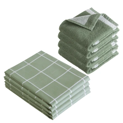Afbeelding van Byrklund Keuken en Theedoeken set Do Dishes &amp; Dry Hands Jade