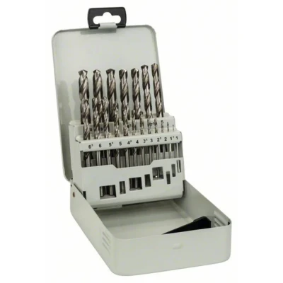 Afbeelding van Bosch Accessories 2607018726 HSS Metaal spiraalboorset 19 delig Geslepen DIN 338 Cilinderschacht 1 set(s)