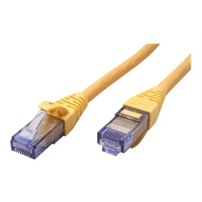 Image de Roline Cordon de raccordement RJ 45 (M) pour 10 m UTP CAT 6a sans halogène, moulé, bloqué jaune