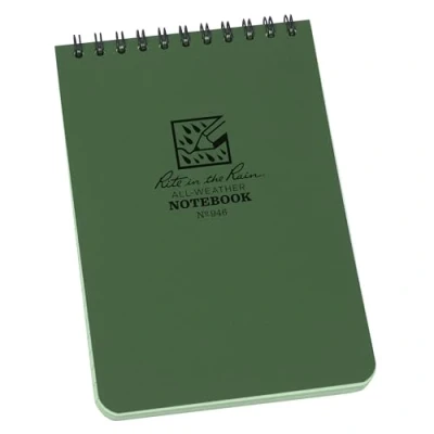 Afbeelding van All Weather Notebook Top Spiraal groen Nr. 946 10x15cm