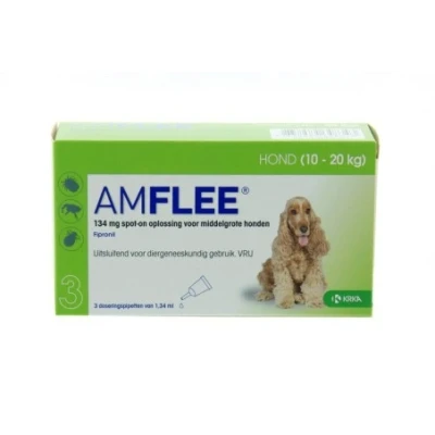 Afbeelding van Amflee 134mg spot on hond medium