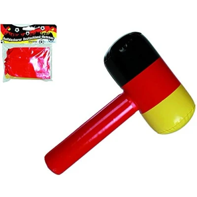Afbeelding van Toyland® Opblaasbare Hammer vlag Duitsland kostuum WK