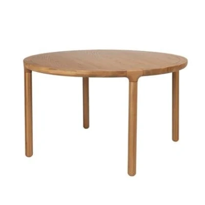 Afbeelding van Zuiver Storm eettafel rond 128 cm naturel