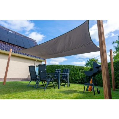 Afbeelding van Wovar Schaduwdoek Waterdicht Rechthoek 3x5m 160gr/m2 Grijs Per Stuk