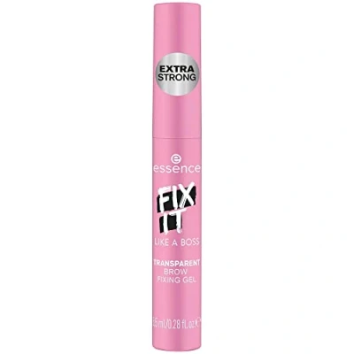 Image de essence cosmetics FIX IT LIKE A BOSS Gel de fixation pour sourcils transparent, fixant, translucide, végétalien, sans particules microplastique, nanoparticule, huile, 8,5 ml