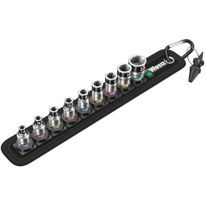 Afbeelding van Wera 05003880001 Belt A 1 9 delige Zyklop Doppenset op gordel 1/4&quot;