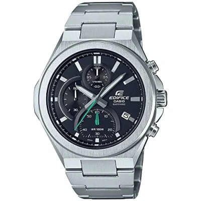 Afbeelding van Casio Edifice EFB 700D 1AVUEF Herenhorloge 45 mm Zilverkleurig