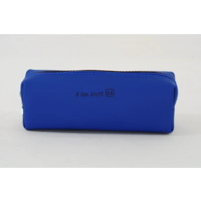 Afbeelding van Own stuff Leren pennenzak / pennenetui Cobalt