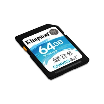 Image de Kingston Canvas Go! Carte mémoire flash 64 Go Video Class V30 / UHS I U3 Class10 SDXC