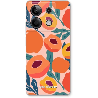 Afbeelding van Case Company® hoesje geschikt voor Xiaomi Redmi Note 13 5G Perzik Soft Cover Telefoonhoesje Bescherming aan alle Kanten en Schermrand