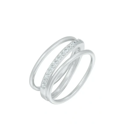 Afbeelding van Elli Wickel Ring, Dames, Maat: 54, Silber