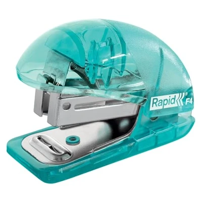 Afbeelding van Rapid Colour&#039;Breeze F4 mini nietmachine, blauw 6 stuks