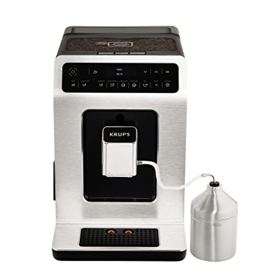 Image de Expresso avec broyeur à grains Krups Evidence EA891D10 1450 W Noir et Argent