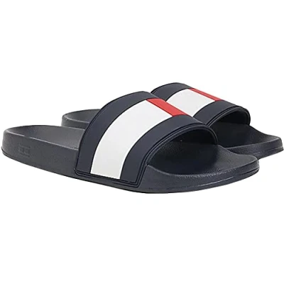 Afbeelding van Tommy Hilfiger Herren Schoenen Teenslippers Blauw 40