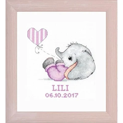 Afbeelding van Borduurpakket Luca S Lily (inclusief lijst) telpatroon om zelf te borduren