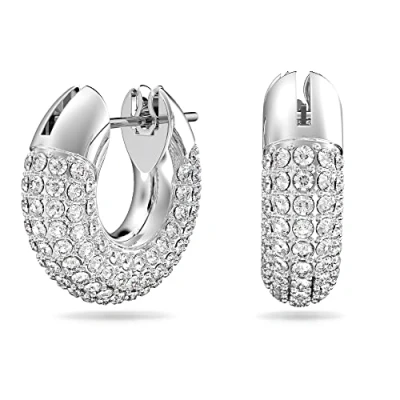 Afbeelding van Swarovski dames Oorringen met kristal in de kleur Zilver