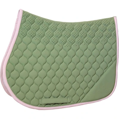 Afbeelding van Zadeldoek softshell onion quilt jumping kaki oude roos FULL