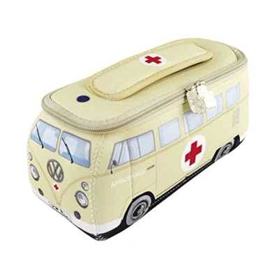 Afbeelding van BRISA VW Collection Volkswagen T1 Bus Transporter 3D Neopreen Kleine Universele Zak Ambulance