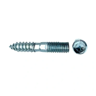 Afbeelding van DOJA Barcelona Dubbele schroefdraadschroeven 25 schroeven M6 x 40 montageschroeven verzinkt staal schroefdraadstang Torx voor houten zwembad, tweepersoonsbed, paalhouder,