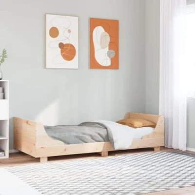 Afbeelding van vidaXL Bedframe zonder matras massief grenenhout 90x200 cm