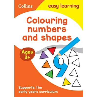 Afbeelding van Collins Easy Learning Preschool Colouring Numbers and Shapes Early Years Age 3+