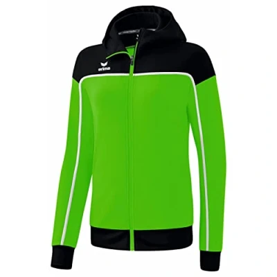 Afbeelding van erima CHANGE by trainingsjack met capuchon dames green/zwart/wit